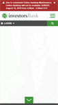 Mobile Screenshot of myinvestorsbank.com