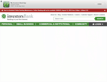 Tablet Screenshot of myinvestorsbank.com